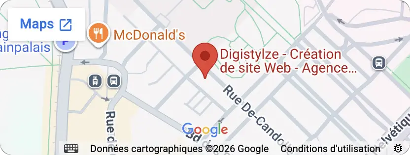 Plan d'accès : Digistylze, Rue De-Candolle 20, 1205 Genève